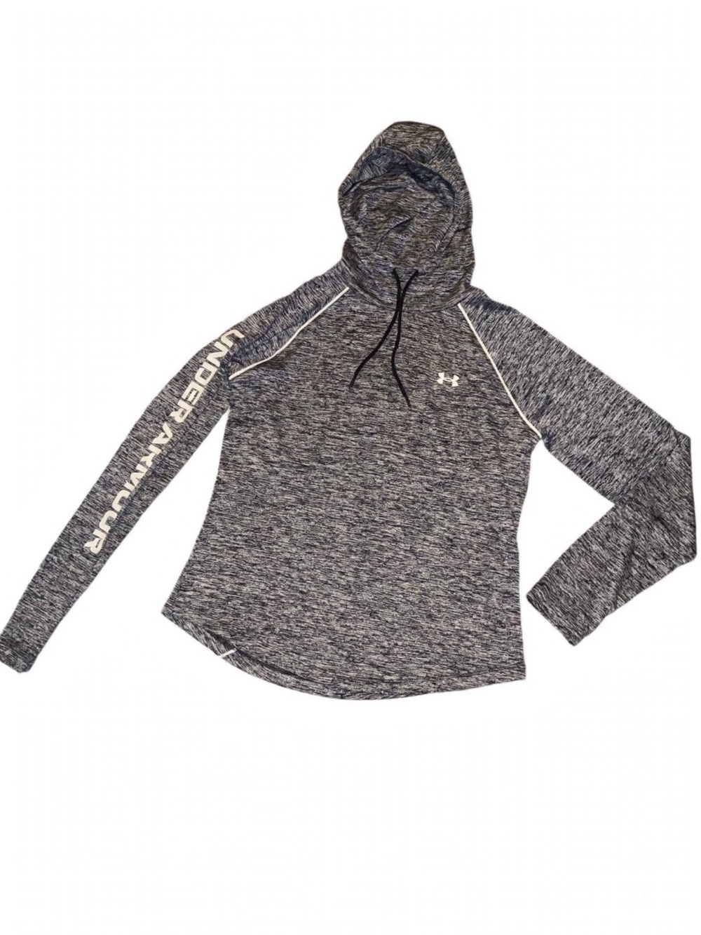 Under Armour Women’s Heather Charcoal Hooded Long Sleeve Pullover